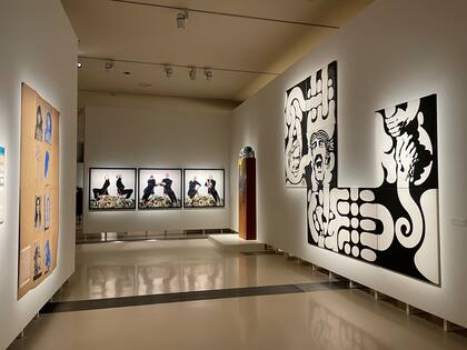 Registro de "El pago de la deuda externa" comprado por Eduardo Costantini, exhibido en la muestra "Latinoamericano" en Qatar