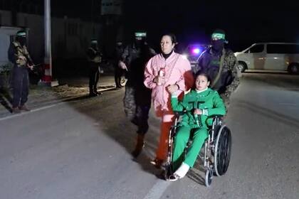 Rehenes israelíes liberados por Hamas el 27 de noviembre de 2023