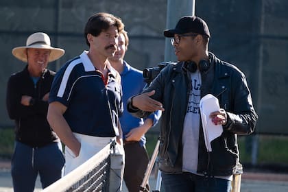 Reinaldo Marcus Green, el director, durante un momento del rodaje