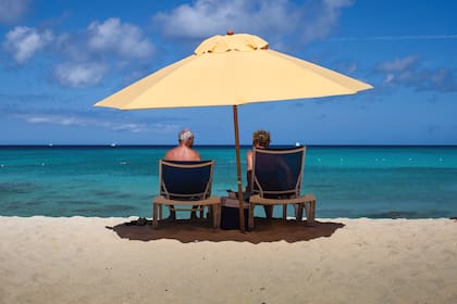 Relax en una de las playas de Aruba.