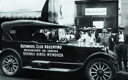 Relevamiento del camino a Mendoza en 1930.
