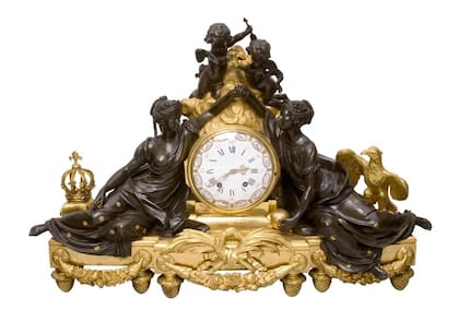 Reloj de chimenea que representa la alianza de 1770 entre Francia y Austria (fines del siglo XVIII), Jean Louis Prieur