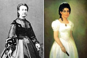 Remedios de Escalada, la esposa de José de San Martín y Merceditas, su hija