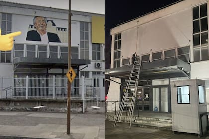 Removieron un mural de Néstor Kirchner en una sede de Correo Argentino