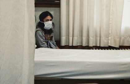 Renata durante una de las visitas a la clínica para chequear la evolución de la enfermedad