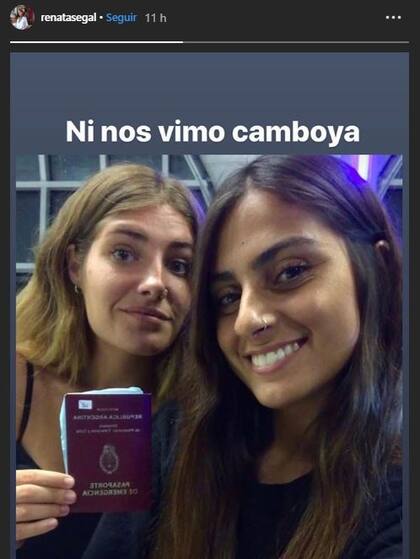 Renata Segal compartió en sus redes una foto con su nuevo pasaporte.