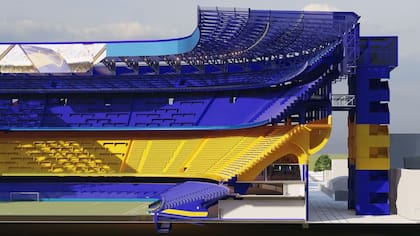 Render de la ampliación del estadio de Boca Juniors para 80.000 personas