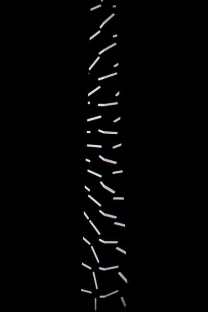 Render de obra de Julio Le Parc proyectada sobre el Obelisco