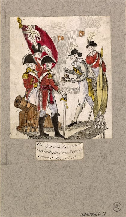 Rendición de Quintana a Beresford, Ane Brown Collection