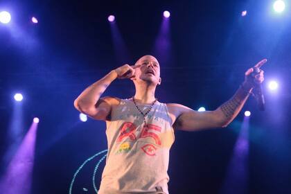 René de Calle 13, durante el show en Salta