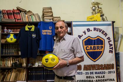 René Mangini, presidente del Club Atlético y Biblioteca River Plate