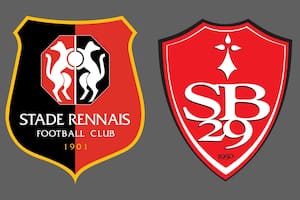 Brest venció por 5-4 a Rennes como visitante en la Ligue 1 de Francia