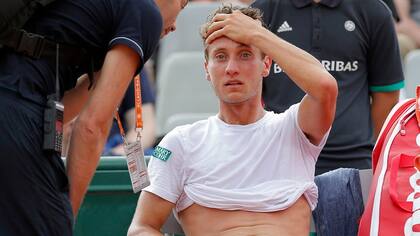 Renzo Olivo no pudo hacer nada ante Kyle Edmund