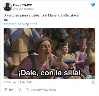 Repercusión en las redes de la reacción de Dalla Libera