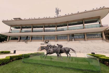 Réplicas de los caballos de Marly, cuyos originales se encuentran en el Louvre. 