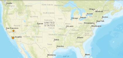 Reporte oficial de los temblores ocurridos en EE.UU. durante las últimas horas