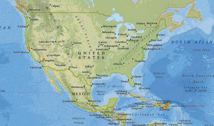 Reporte oficial de los temblores ocurridos en EE.UU. durante las últimas horas