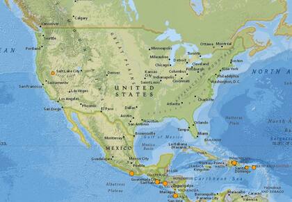Reporte oficial de los temblores ocurridos en EE.UU. durante las últimas horas