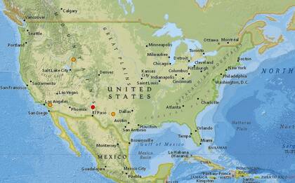 Reporte oficial de los temblores ocurridos en EE.UU. durante las últimas horas
