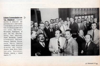 Reproducción de una página histórica de "La Palabra" de Berazategui