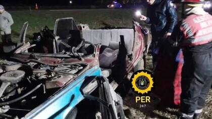 Rescataron a un hombre tras chocar contra un caballo en Ruta 18