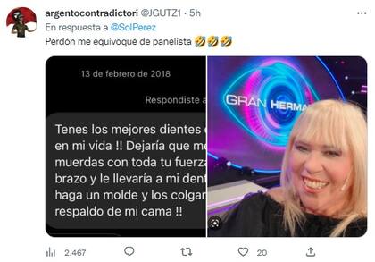 Respuesta a Sol Pérez por su comparativa en redes sociales