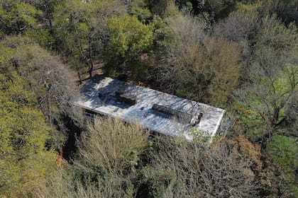 La casa vista desde un dron