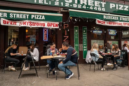 Una pizzería en el Greenwich Village de New York
