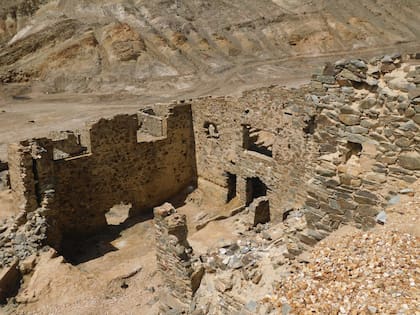 Restos de la mina de oro Inti Huasi