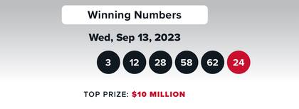 Resultados de la lotería Double Play del 13 de septiembre