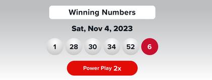 Resultados del 4 de noviembre de la lotería Powerball