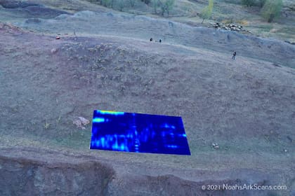Resultados preliminares del escaneo del sitio del arca de Noé de Durupinar (Foto: noahsarkscans)