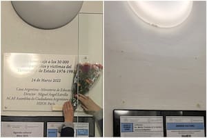 Retiran una placa conmemorativa de las víctimas de la dictadura de la Casa de Argentina en París