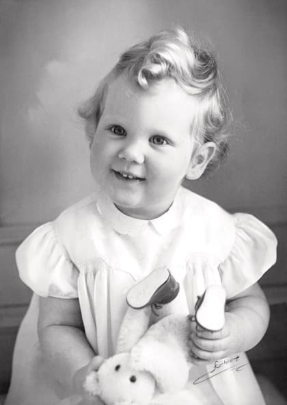 Retrato de cuando era princesa (circa 1942).