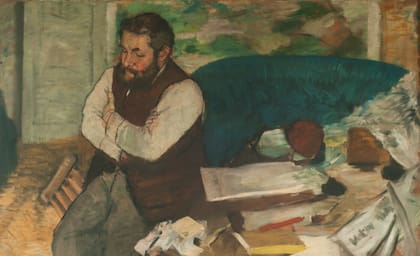 Retrato de Diego Martelli (1879), de Edgar Degas, una de las obras donadas al MNBA