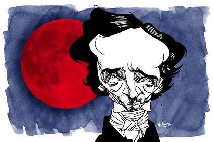 Retrato de Edgar Allan Poe por Alfredo Sábat