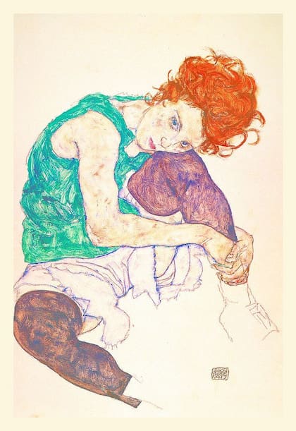 Retrato de Edith, la mujer del pintor, de 1917