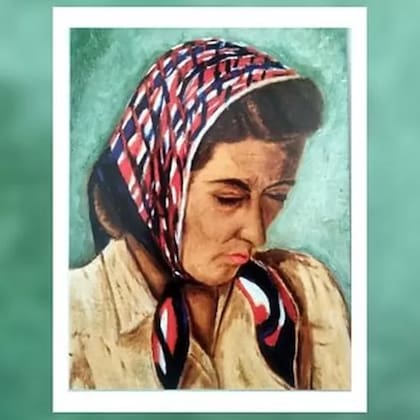 Retrato de la madre de Eva, hecho por su marido Enrich, entre 1942 y 1944