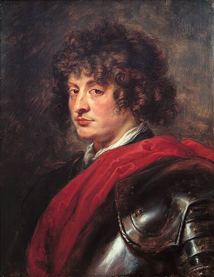 Retrato de un joven capitán de Rubens