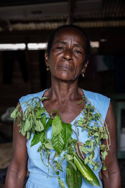 Retrato de una de las mujeres sanadoras de la región del Alto Baudó