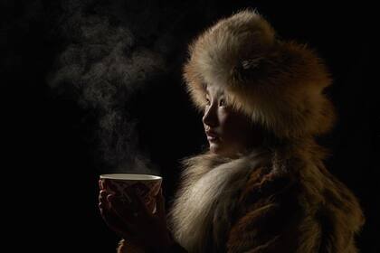 Retrato de una mujer en Mongolia, ganadora del primer puesto en la categoría "Personas"