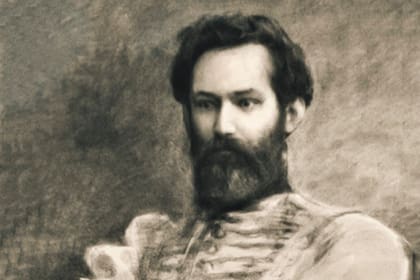 "Retrato del Gral. Güemes", carbonilla realizada por Eduardo Schiaffino en 1902, que se encuentra en el Museo de Bellas Artes de la Provincia de Salta