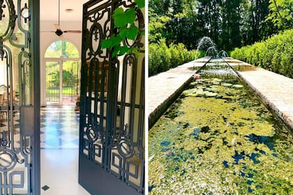 Retratos de su casa en Pilar, donde confiesa encontrar un oasis de calma.