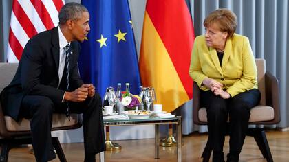 Reunión bilateral entre Angela Merkel y Barack Obama