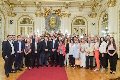 Reunión de diputados y senadores de LLA con Nicolás Posse.