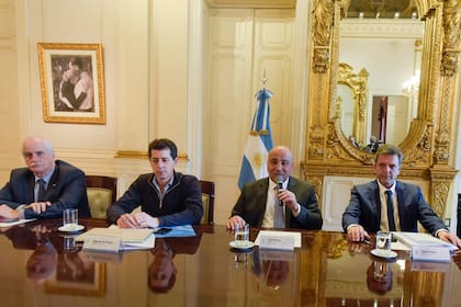 Una reunión de Gabinete en Casa Rosada