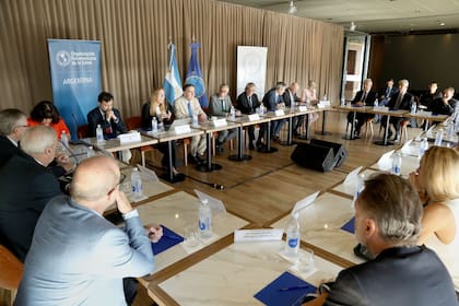 Reunión del director de la OPS con representantes del sector la semana pasada en Buenos Aires