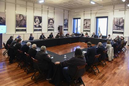 Reunión con empresarios y gremialistas en Casa Rosada
