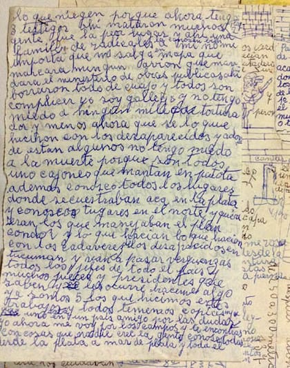 Revelan manuscritos inéditos de Jorge Julio López, a 10 años de su segunda desaparición