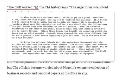 Revelan que la CIA espiaba las comunicaciones de 120 países, incluida la Argentina durante la guerra de Malvinas